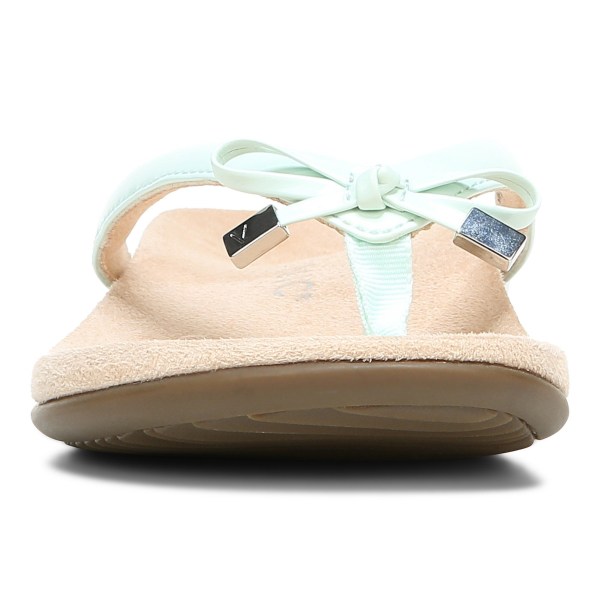 Vionic Sandals Ireland - Bella Toe Post Sandal Green - Womens Shoes On Sale | ZATVH-6973